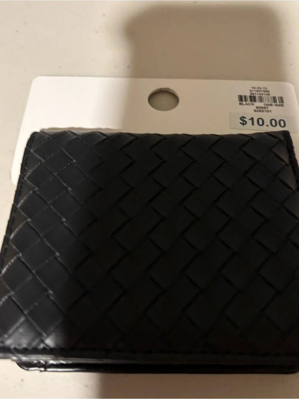 Primark Black Woven Cardholder. New